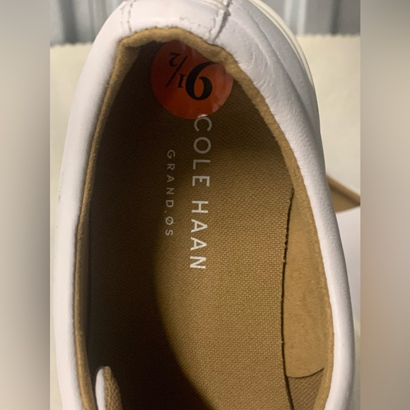 NWT Cole Haan W08780 Crosscourt Traveler Tennis Sneakers 9.5 B White Leather - Picture 3 of 14